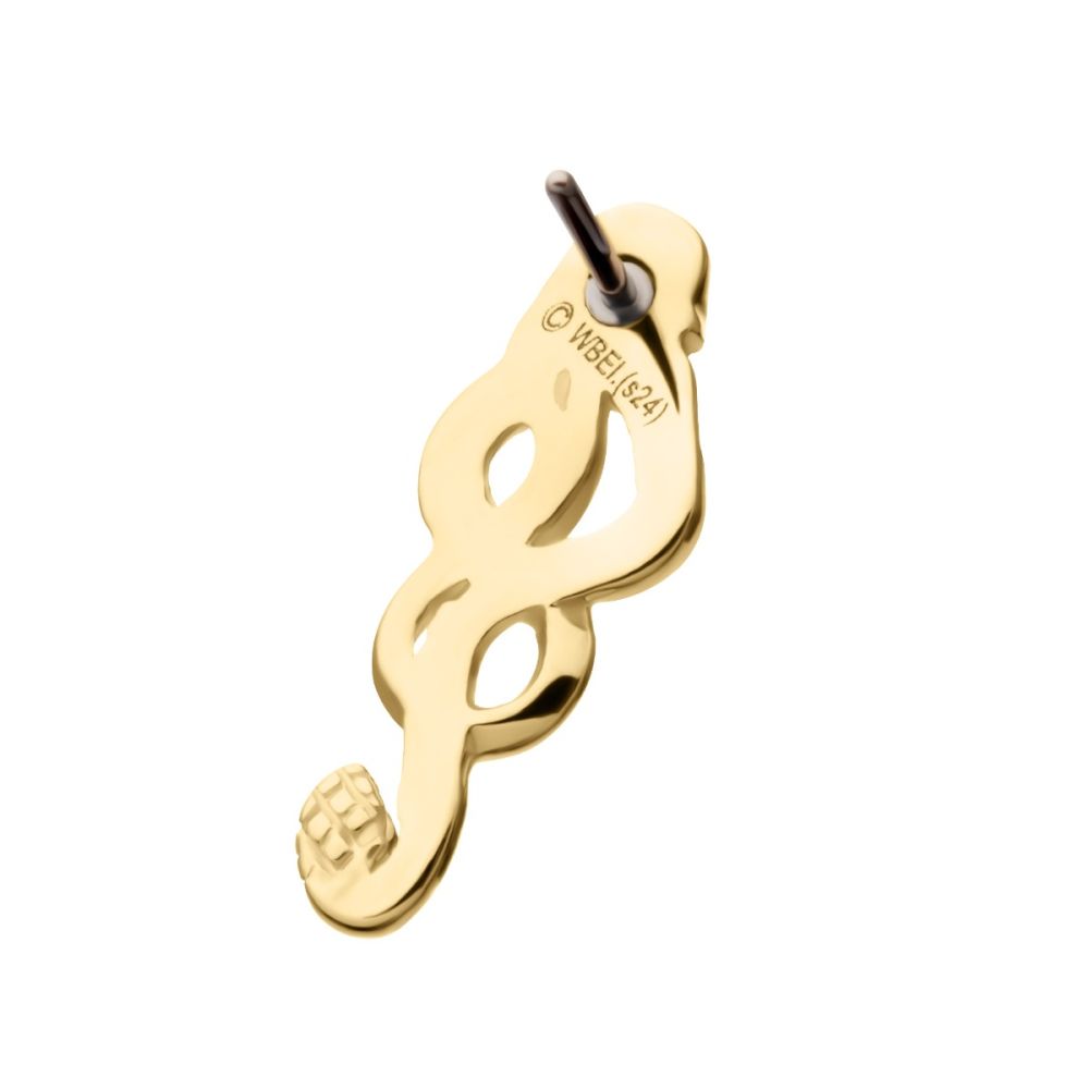 14Kt Gold Harry Potter Dark Mark Symbol Threadless Top