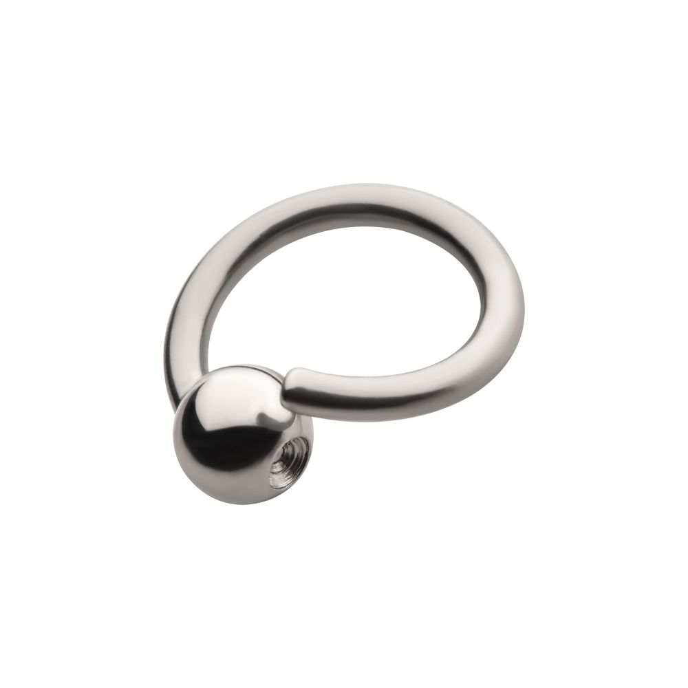 Niobium Captive Bead Ring with Titanium Attached Ball