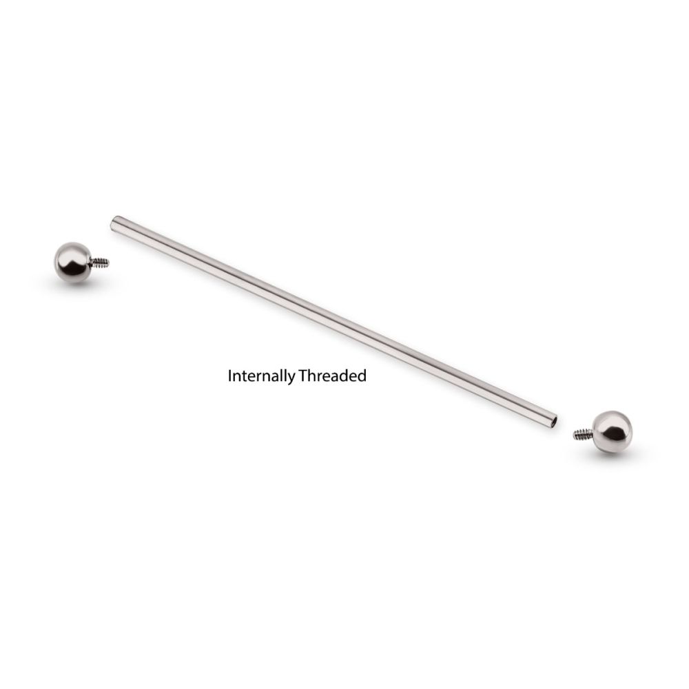 Titanium Internally Threaded Industrial Barbells