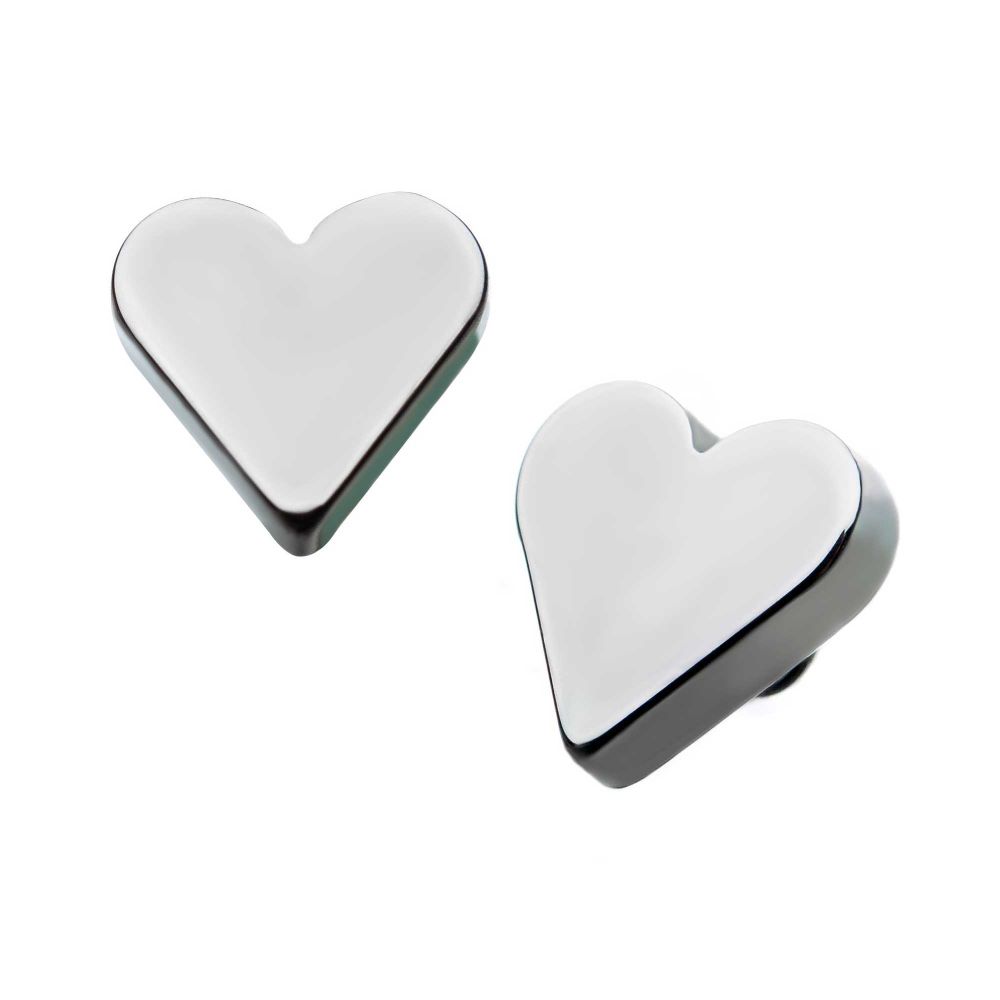 Titanium Internally Threaded Heart Top