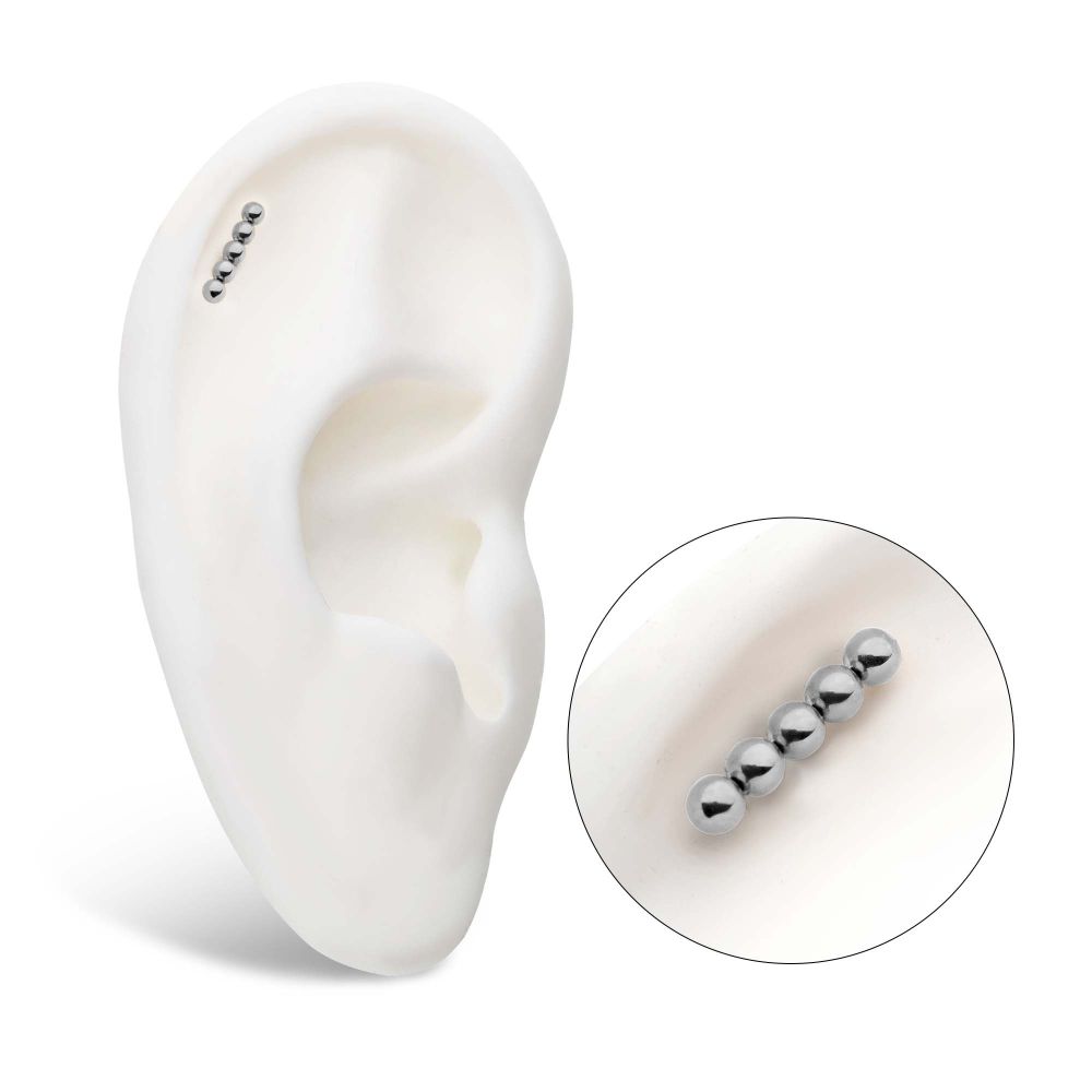 Titanium Internally Threaded 5-Bead Cluster Top