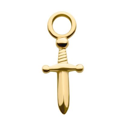 14Kt Yellow Gold Dagger Charm
