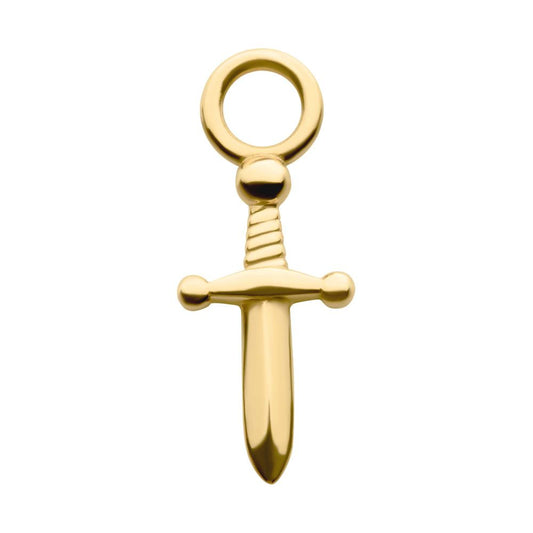 14Kt Yellow Gold Dagger Charm