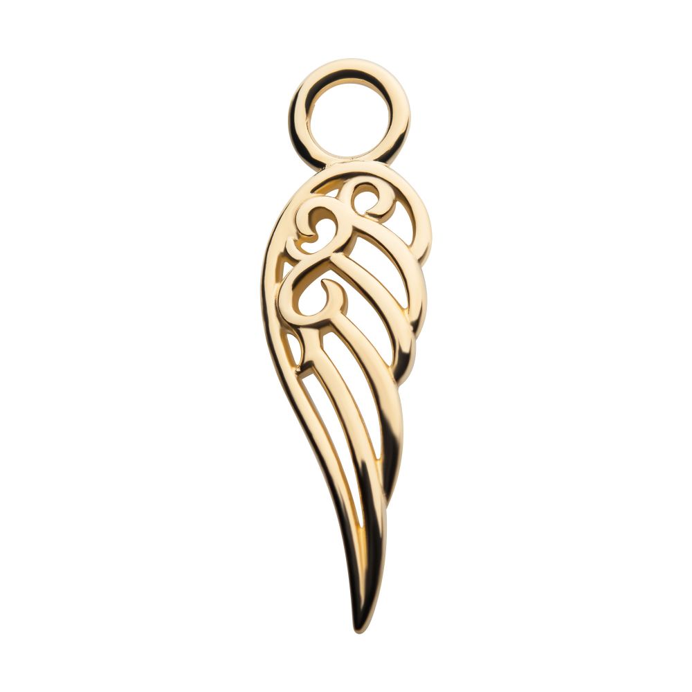 14Kt Yellow Gold Wing Charm