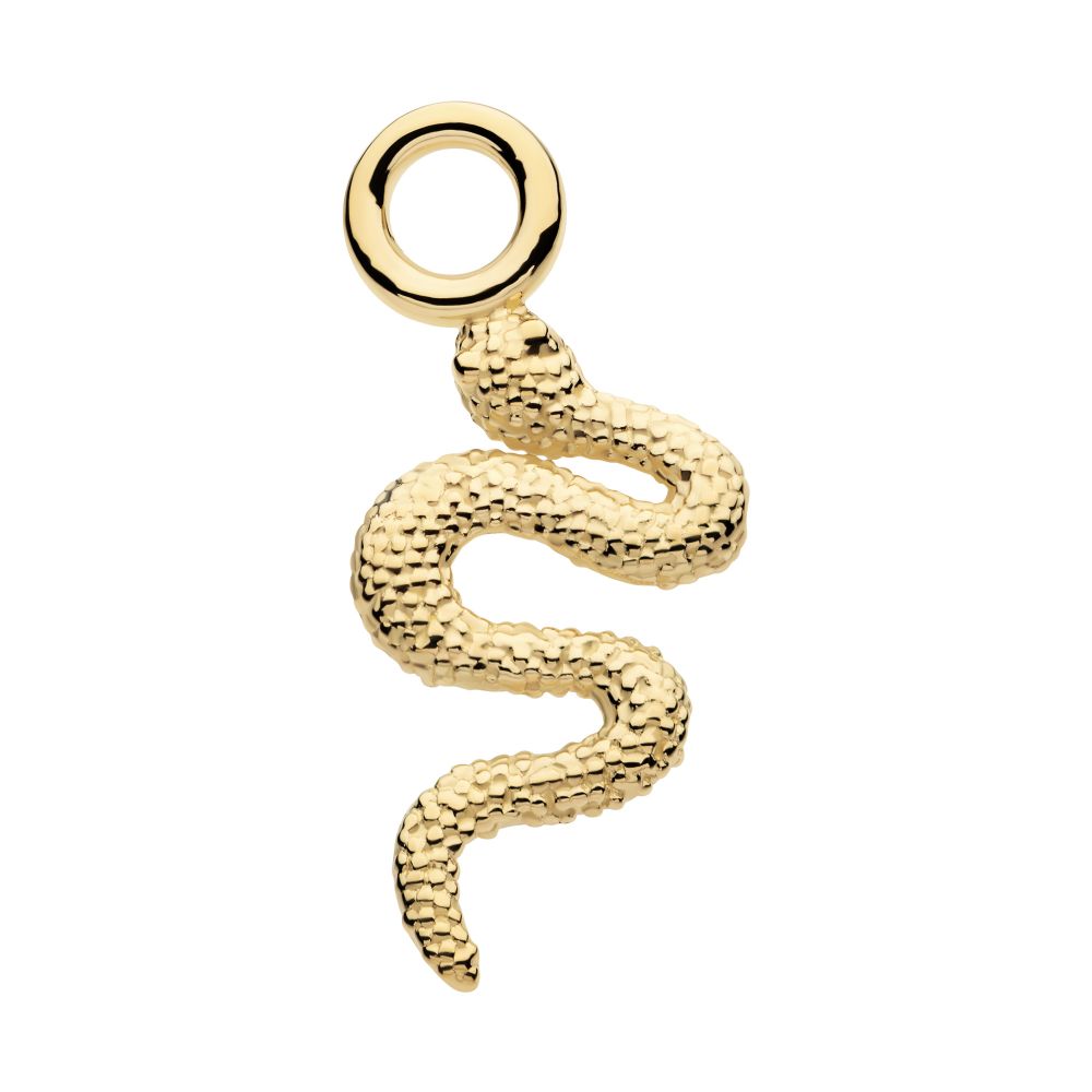 14Kt-Yellow Gold Snake Charm