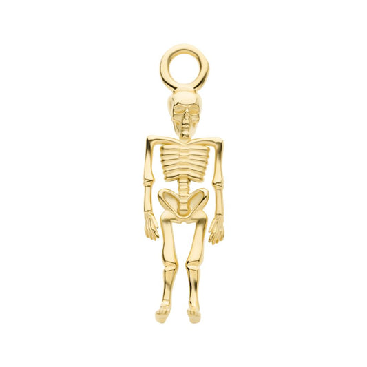 14Kt Yellow Gold Skeleton Charm