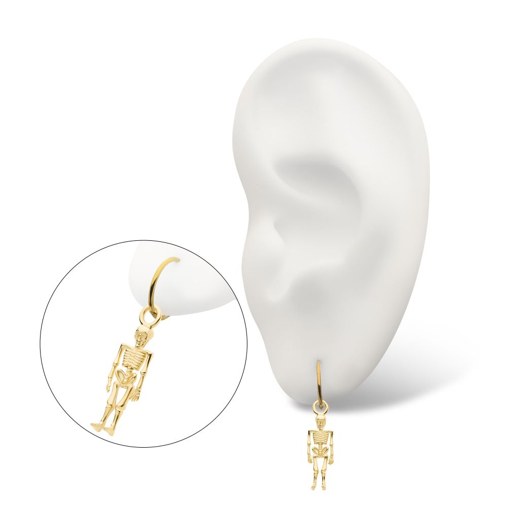 14Kt Yellow Gold Skeleton Charm