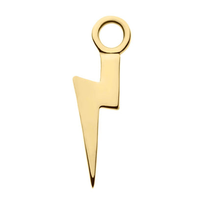 14kt Yellow Gold Lightning Bolt Charm
