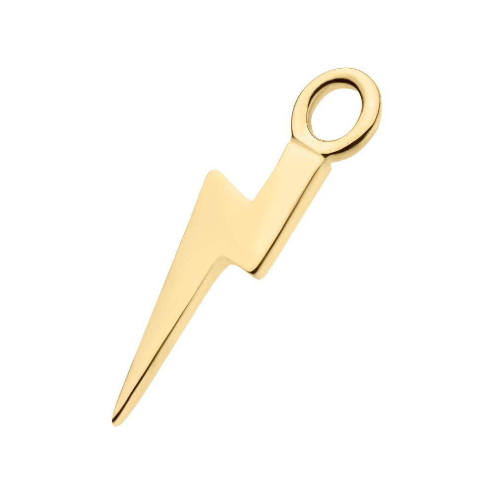 14kt Yellow Gold Lightning Bolt Charm