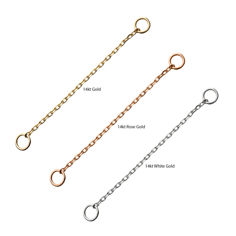 14Kt Gold Rolo Chain with Ring