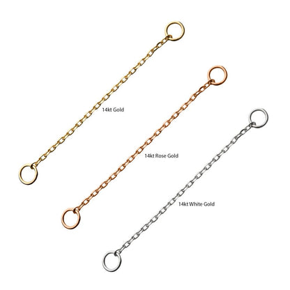 14Kt Gold Rolo Chain with Ring