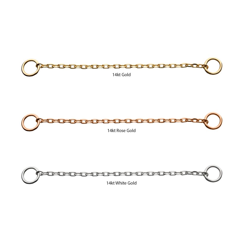 14Kt Gold Rolo Chain with Ring