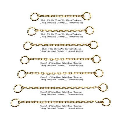 14Kt Gold Rolo Chain with Ring