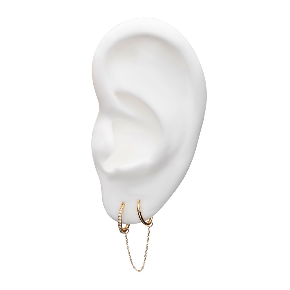 14Kt Gold Rolo Chain with Ring