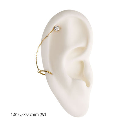 14Kt Gold Rolo Chain with Ring