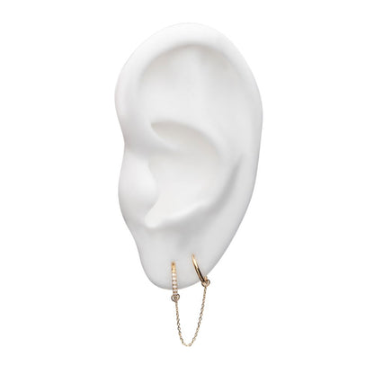 14Kt Gold Rolo Chain with Ring