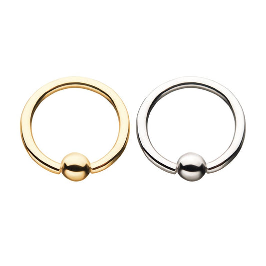 14kt Gold Captive Bead Rings