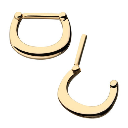 14kt Yellow Gold Septum Clicker