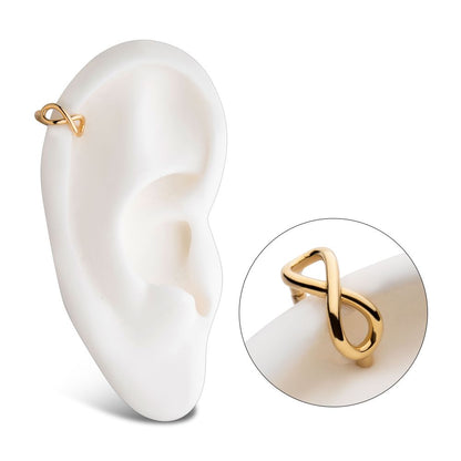 14Kt Yellow Gold with Bezel Set Clear CZ Side Facing Hinged Segment Clicker