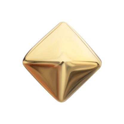 14Kt Yellow Gold M0.8 Internally Threaded Pyramid Top