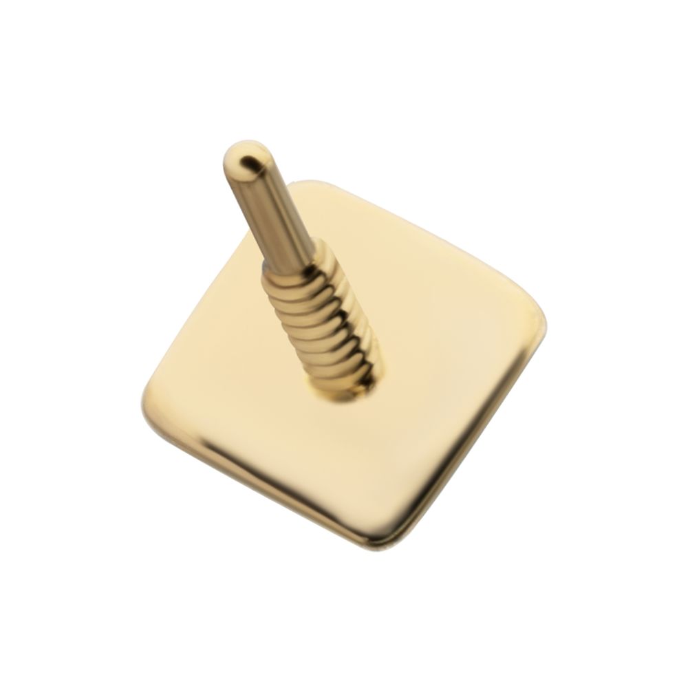 14Kt Yellow Gold M0.8 Internally Threaded Pyramid Top