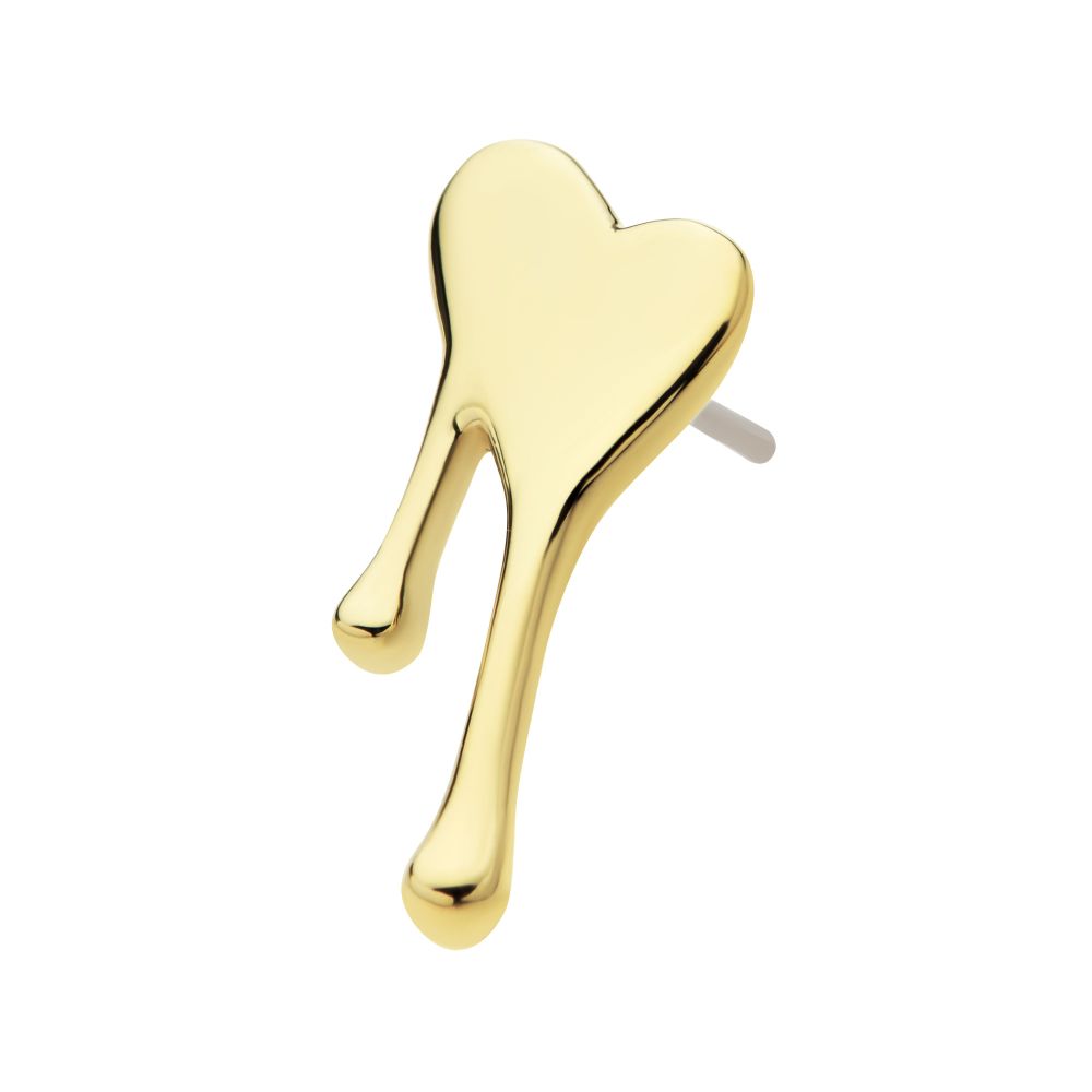 14Kt Gold Threadless Bleeding Heart Top