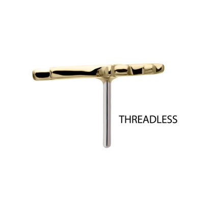 14Kt Yellow Gold Threadless Eastern Dragon Top