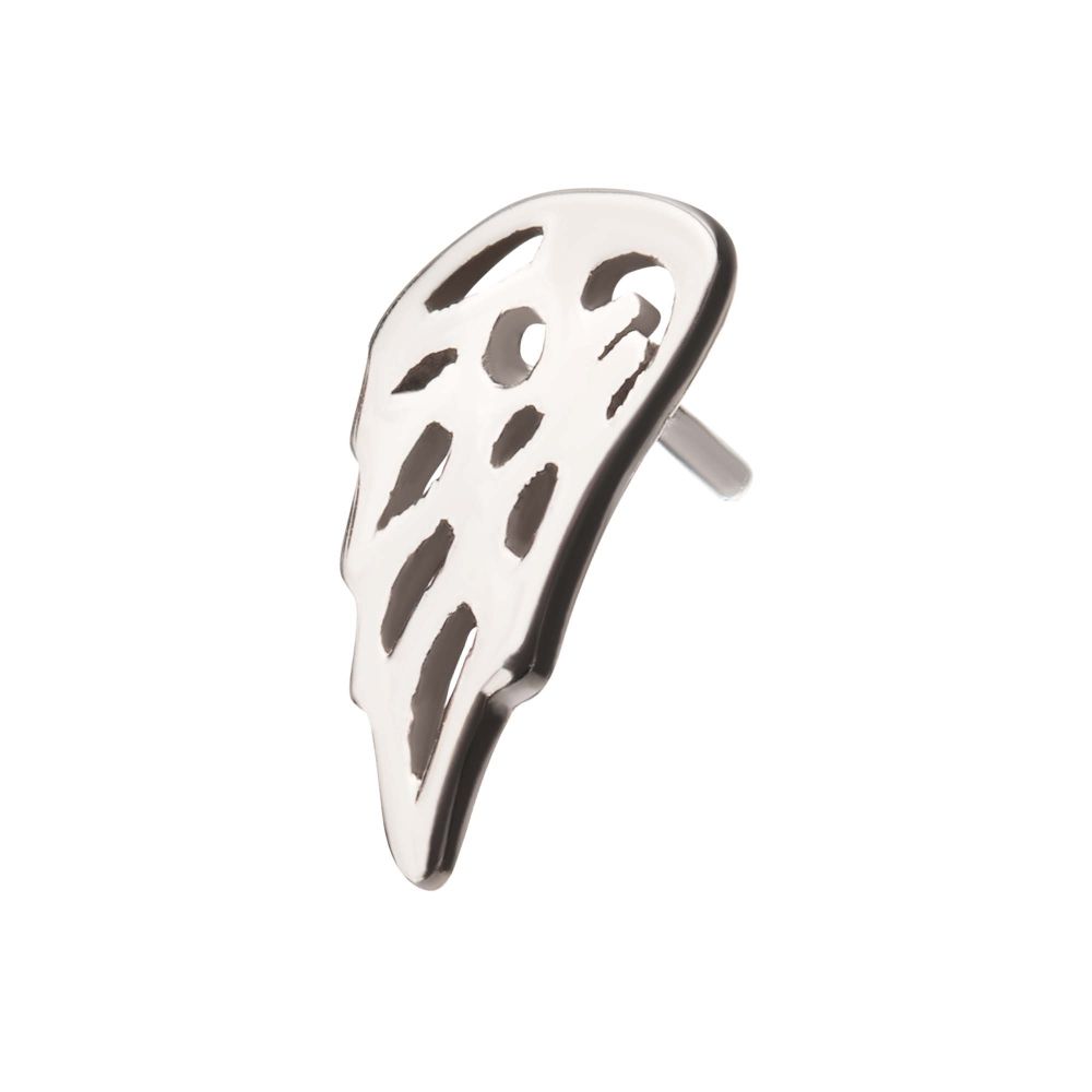 14Kt Gold Threadless Angel Wing Top (Right Ear)