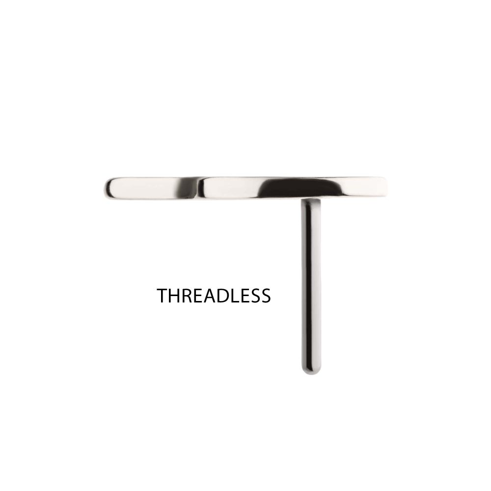 14Kt Gold Threadless Angel Wing Top (Right Ear)