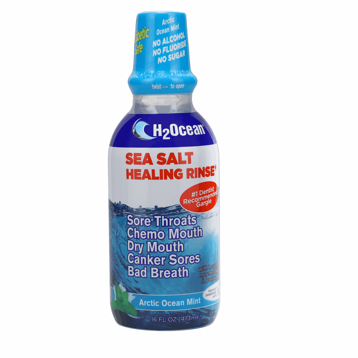 Hologic Rinse Solution H2Ocean Healing Rinse Mouthwash – Arctic Ocean Mint – Z-Edge
