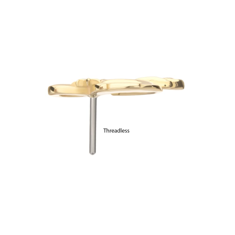 14Kt Gold Dungeons & Dragons 3D Ampersand Logo Threadless Top