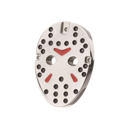 Titanium-Threadless Enamel Friday The 13th Jason Mask Top