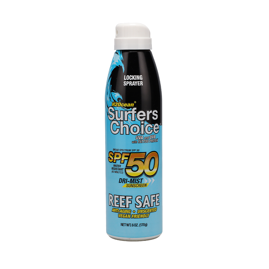 H2Ocean Surfer’s Choice SPF 50 Reef Safe Sunscreen Spray