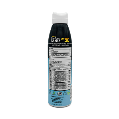 H2Ocean Surfer’s Choice SPF 50 Reef Safe Sunscreen Spray