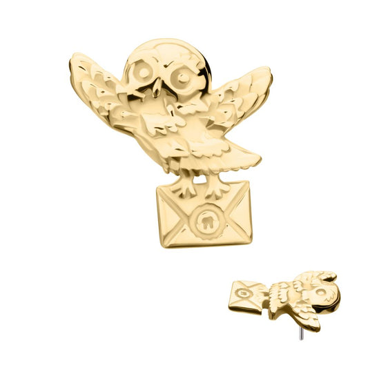 14Kt Gold Harry Potter Hedwig Threadless Top