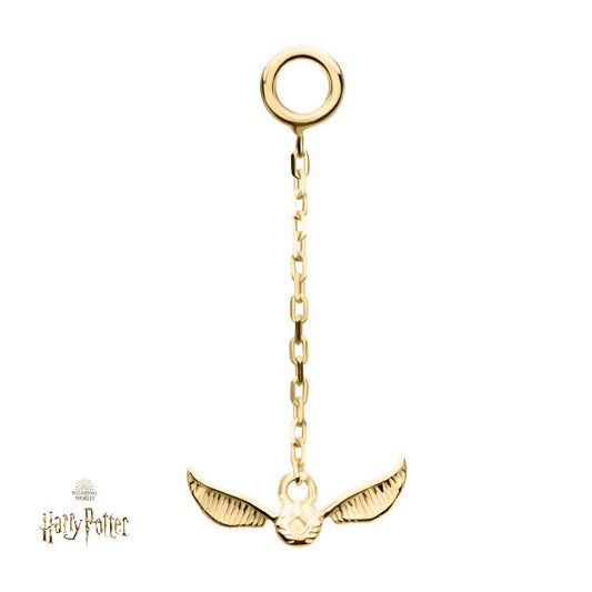 14Kt-Gold Harry Potter Golden Snitch Dangle Charm