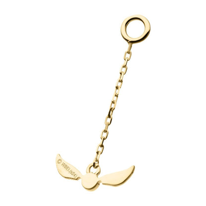 14Kt-Gold Harry Potter Golden Snitch Dangle Charm