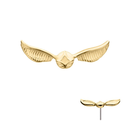 14Kt Gold Harry Potter Golden Snitch Threadless Top