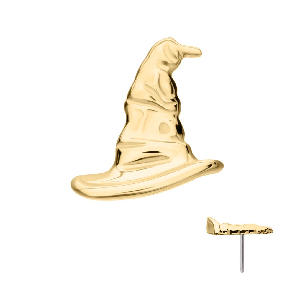 14Kt Gold Harry Potter Sorting Hat Threadless Top