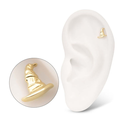 14Kt Gold Harry Potter Sorting Hat Threadless Top