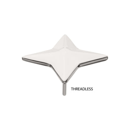 Titanium Threadless Naruto Shippuden Shurekin 3D Top