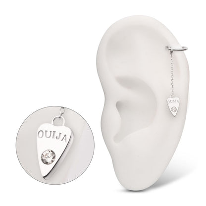 14Kt-White Gold Hasbro Ouija Planchette Dangle Charm