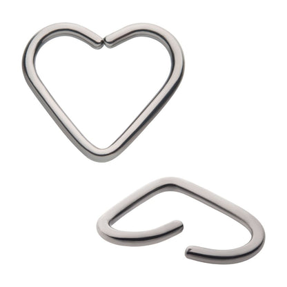 Niobium Heart Seamless Split Ring