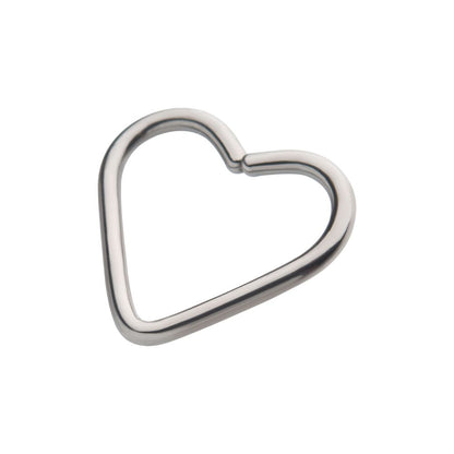 Niobium Heart Seamless Split Ring