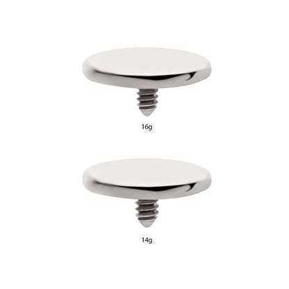 Titanium Internally Threaded Flat Disc