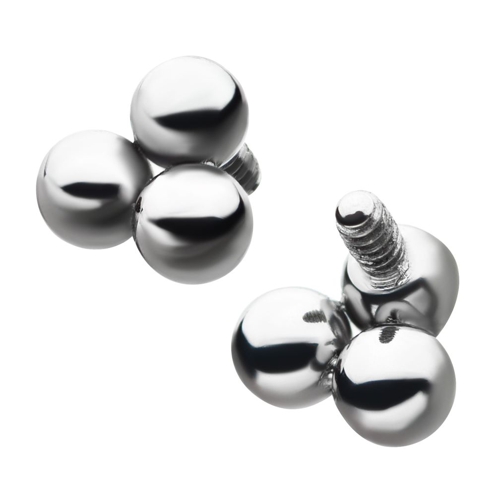 Titanium Trinity Ball Threaded Tops