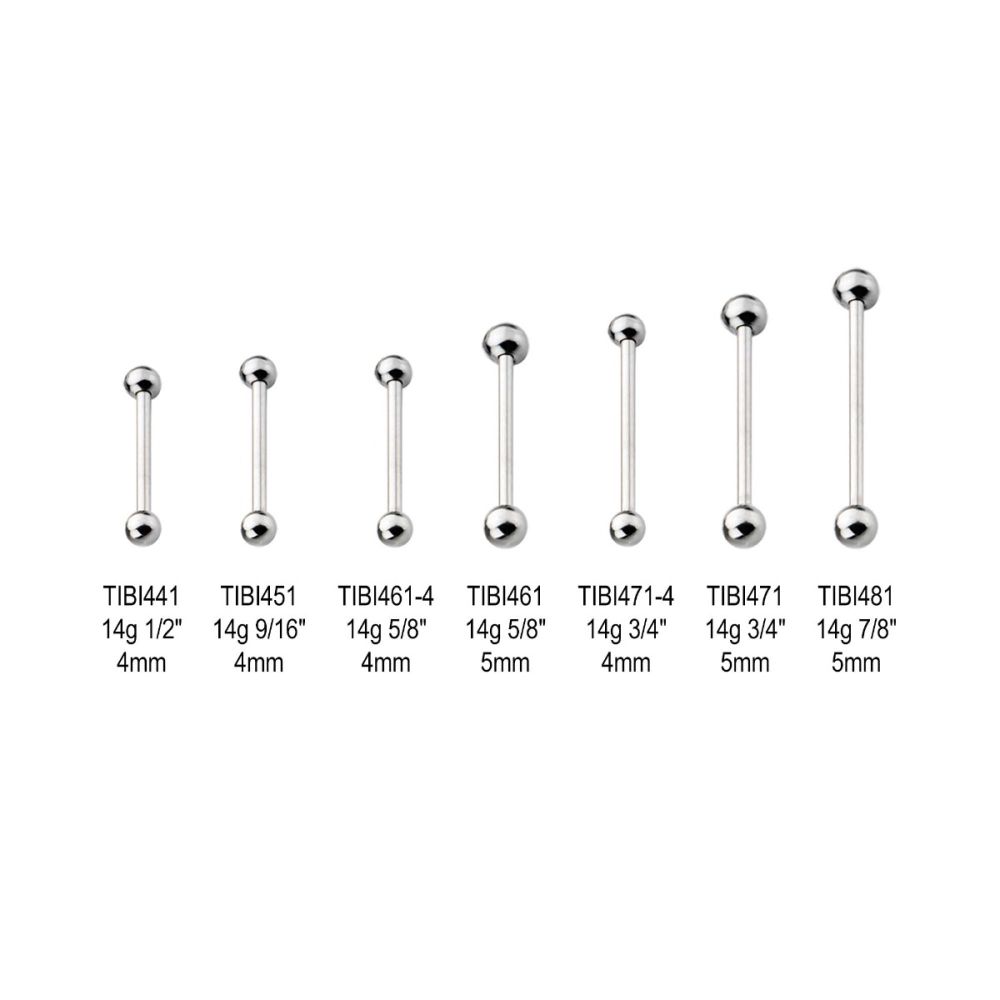 Titanium-Internally Threaded Barbells