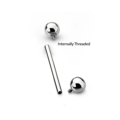 Titanium-Internally Threaded Barbells