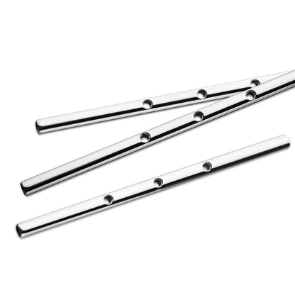 Titanium Multi-Thread Drilled Industrial Barbells