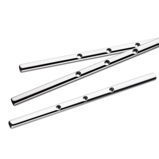 Titanium Multi-Thread Drilled Industrial Barbells